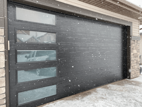 frozen garage door Calgary