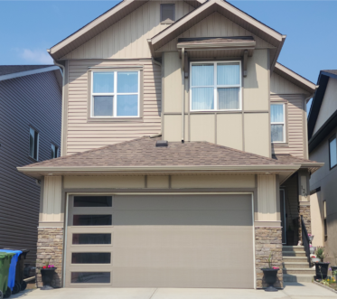 Modern garage door security system in Calgary